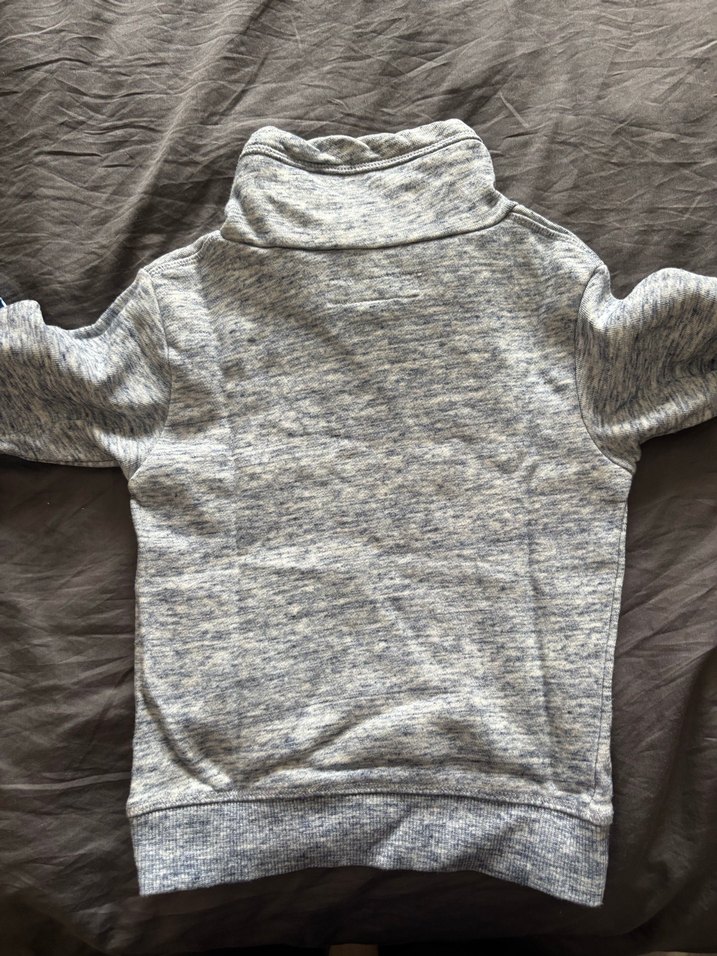 H&M Gri Erkek Çocuk Yüksek Yakalı Sweatshirt - Görsel 2