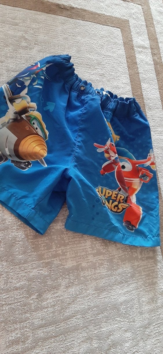 Mavi Baskılı Erkek Çocuk Kısa Mayo - Görsel 3