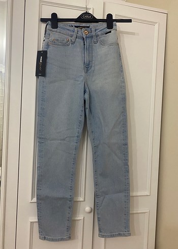 Kadın Mavi Normal Paça Denim Jean