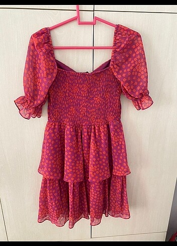 34 Beden Şifon mini elbise
