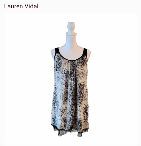 Lauren Vidal Güpür astarlı elbise
