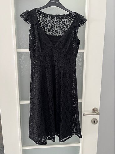 xl Beden Dantelli elbise