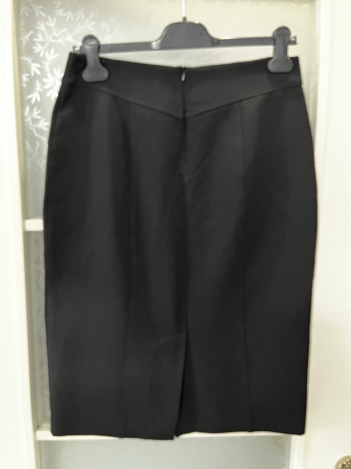 Siyah Kemerli Midi Kalem Etek - Görsel 4