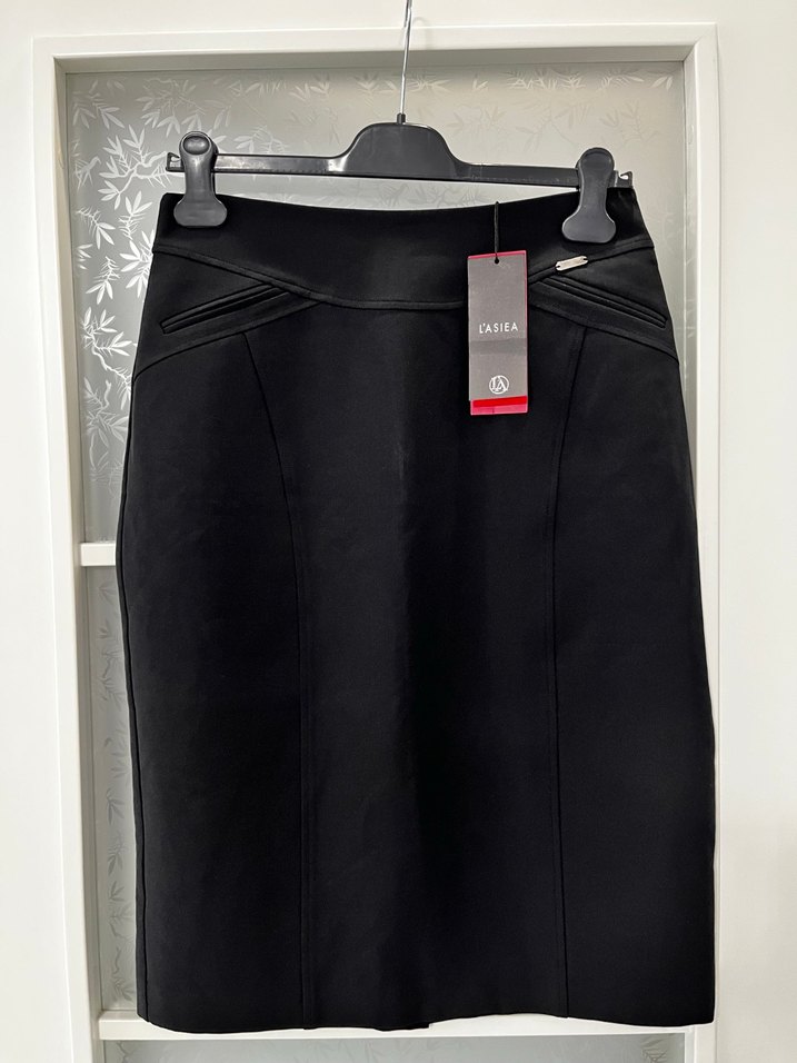 Siyah Kemerli Midi Kalem Etek - Görsel 2