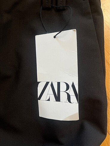 36 Beden siyah Renk Zara Kumaş Kargo Pantalon