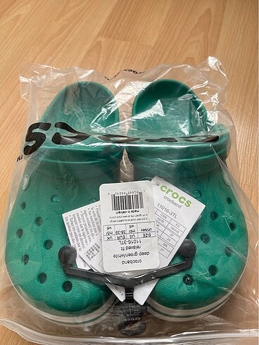 38 Beden yeşil Renk Orijinal Crocs 11016-3TL