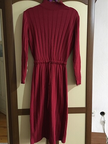 Kırmızı kışlık elbise