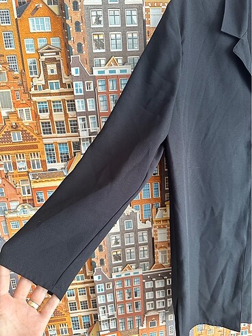l Beden siyah Renk Blazer Ceket