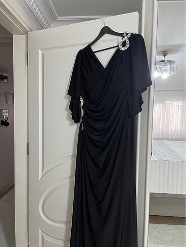 46 Beden siyah Renk abiye elbise