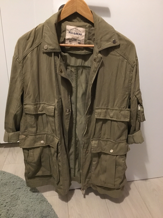 Pull and Bear YEŞİL CEKET