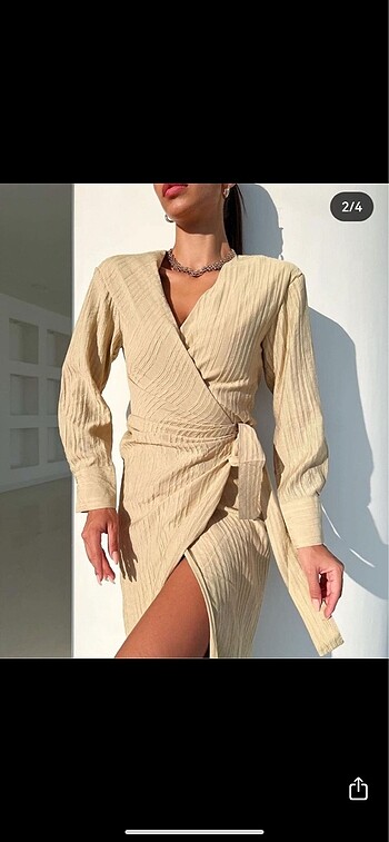 Zara Keten elbise