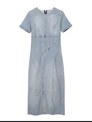 Denim elbise