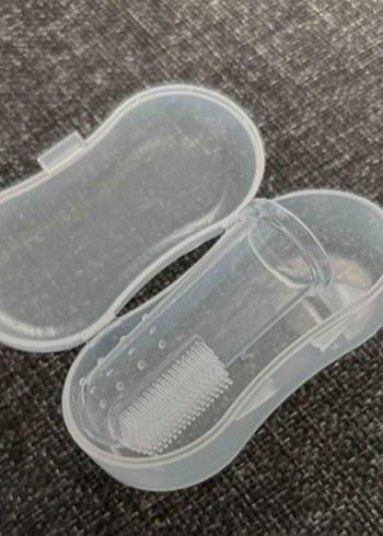 2 Adet Parmak Diş Fırçası ve Saklama Kutusu - Görsel 2