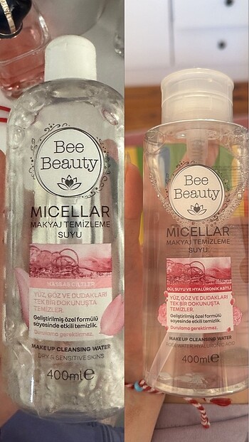 bee beauty mıcellar makyaj temizleme suyu hassas cilter 800 ml (