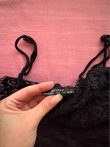 Bershka bershka büstiyer dantel crop top