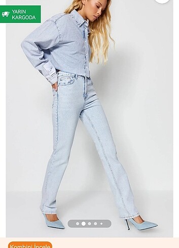 32 Beden Trendyolmilla jeans mavi pantolon