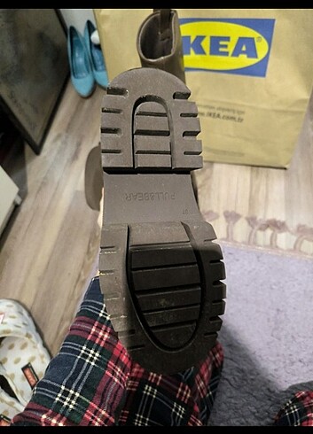 37 Beden kahverengi Renk Pull and bear marka çizme bot