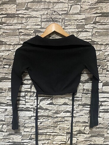 s Beden siyah Renk Siyah uzun kollu crop