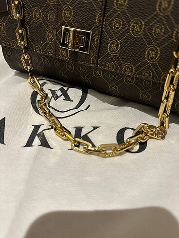 Beden Vakko deri monogram çanta