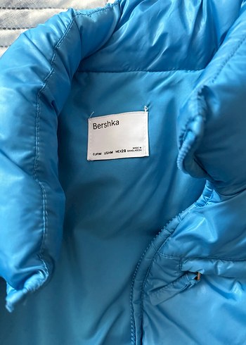 m Beden Kadın Parlak Mavi Fermuarlı Yelek
