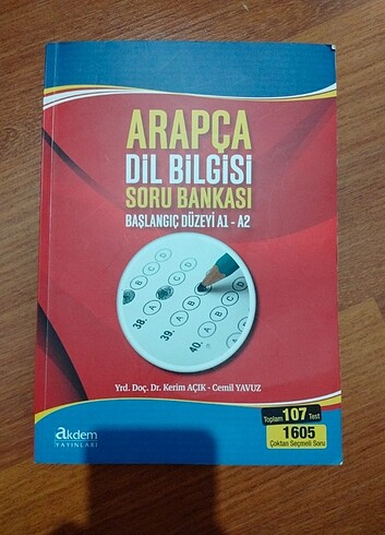 arapça dil bilgisi soru bankası başlangıç düzeyi a1-a2. akdem ya