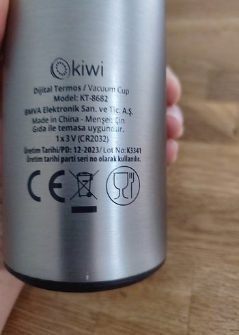 Gri Kiwi Termos Şişe - Görsel 2