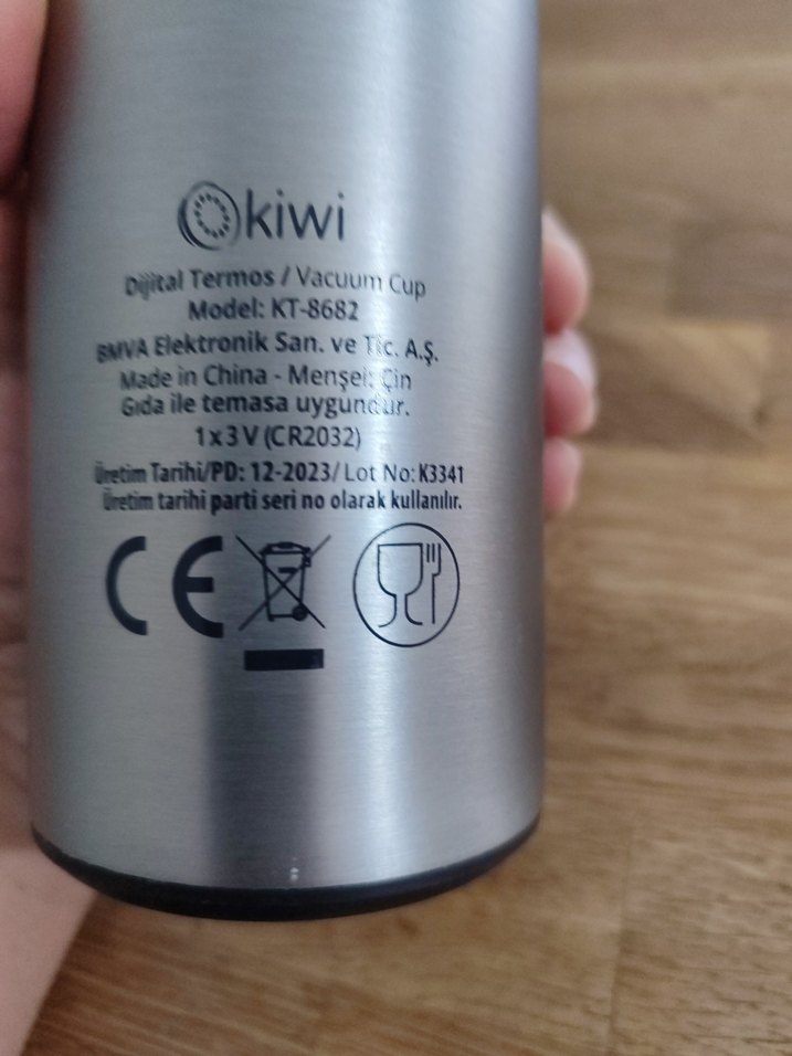 Gri Kiwi Termos Şişe - Görsel 2