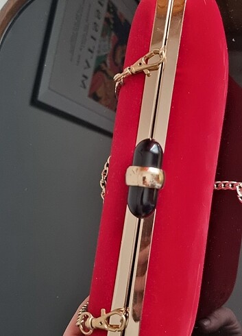 Tasarım harikası kırmızı seksi çanta :) - Görsel 5
