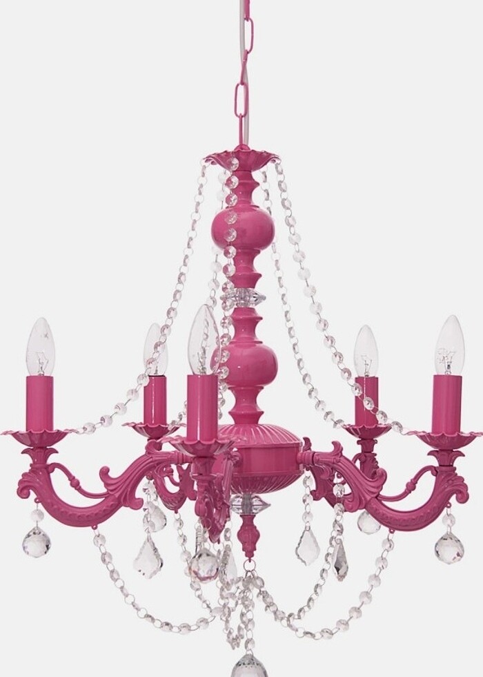 4lü taşlı avize pembe - Görsel 2