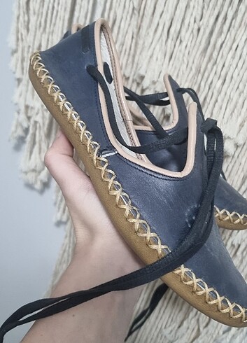 Özel el yapımı gerçek deri ayakkabı - Görsel 5