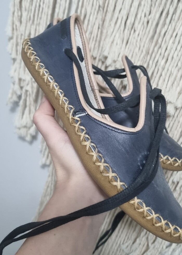 Özel el yapımı gerçek deri ayakkabı - Görsel 5