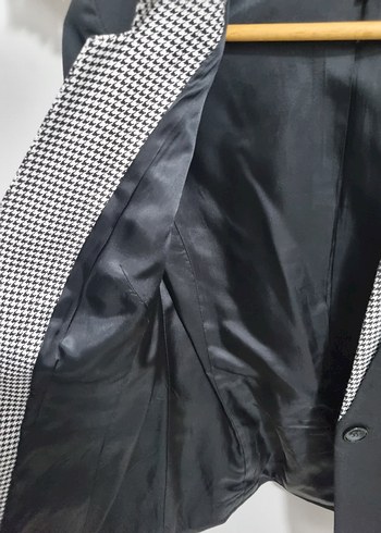 Tek Düğmeli Kadın Siyah Blazer - Görsel 5