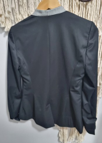 Tek Düğmeli Kadın Siyah Blazer - Görsel 4