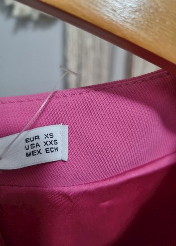 Pembe Fırfırlı Kısa Kadın Blazer Ceket - Görsel 4