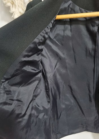 Düğmeli Siyah Kadın Blazer Ceket - Görsel 6