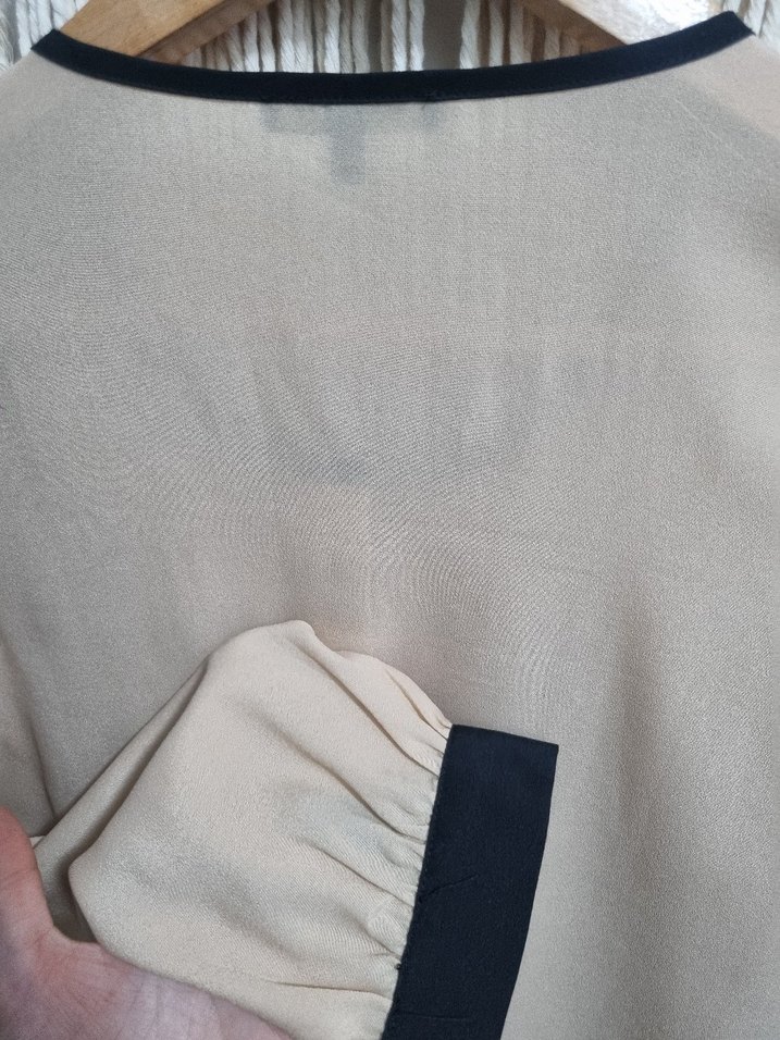 MISSIPEKYOL Bej orijinal casual tiril gömlek - Görsel 5