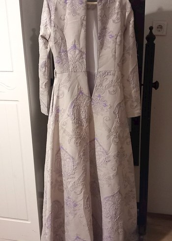 gri mor abiye - Görsel 5