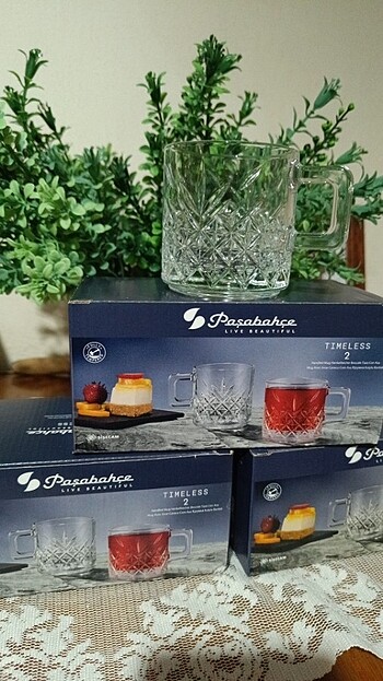 Paşabahçe timeless serisi kulplu bardak