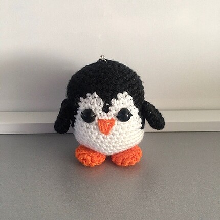 Amigurumi Penguen Anahtarlık