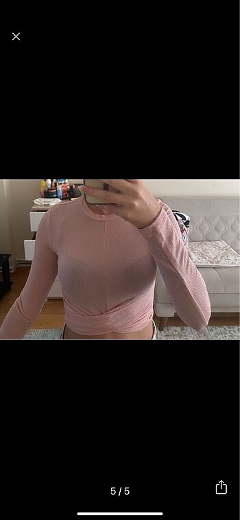 xs Beden pembe Renk Crop hm