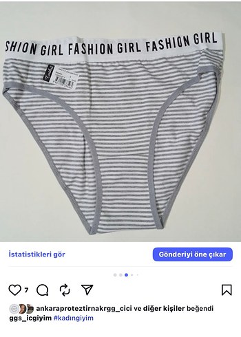 m Beden pembe Renk Tutku marka Pastel Pembe Midi Kadın İç Çamaşırı 6 lı m-l beden