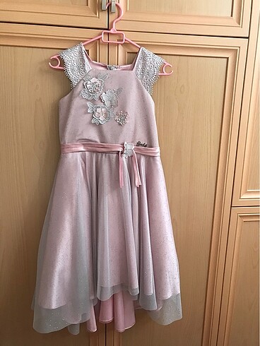 Barbie abiye elbise 9 10 yaş kız çocuk