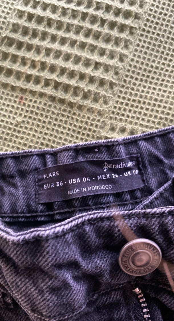 Stradivarius antrasit flare jean - Görsel 3