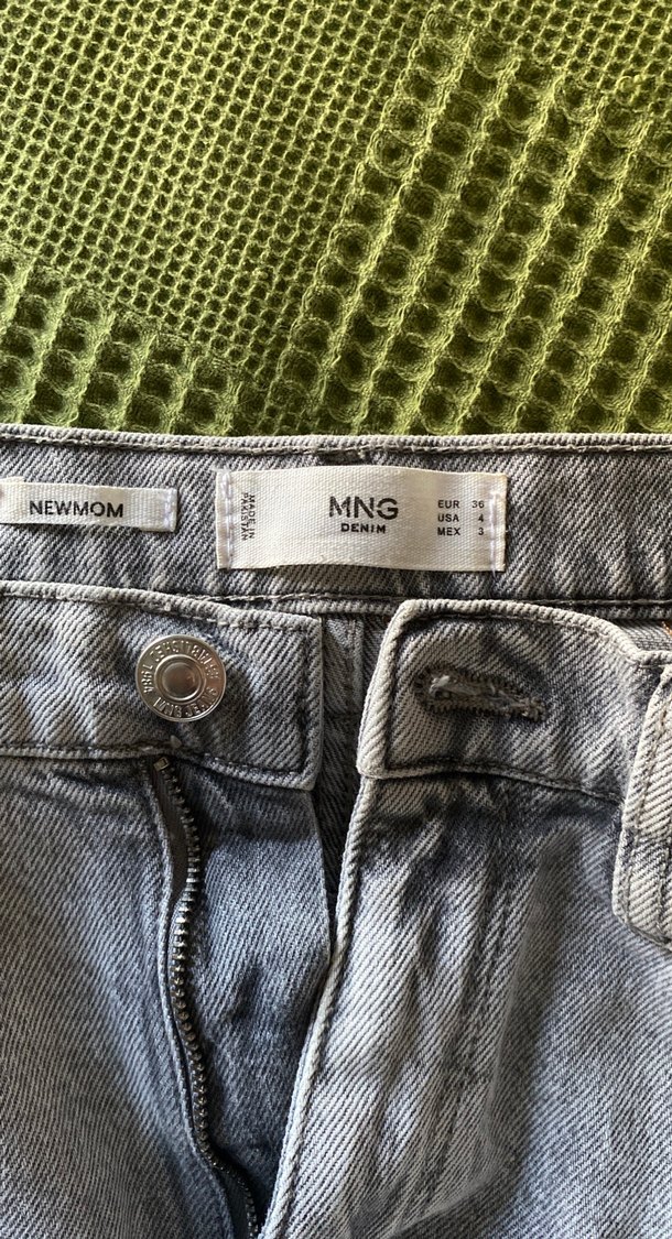 Gri Midi Boy mom Fit Kadın Jean - Görsel 2