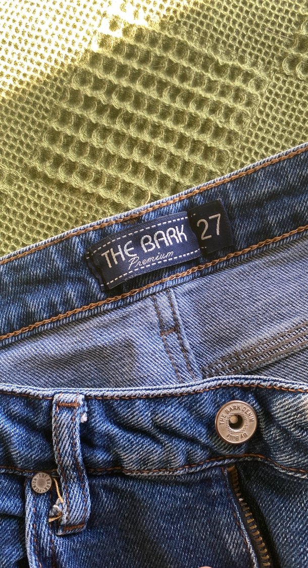 Kadın Mavi Denim Kot Pantolon - Görsel 2