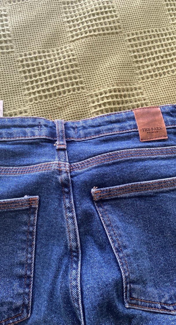 Kadın Mavi Denim Kot Pantolon - Görsel 3