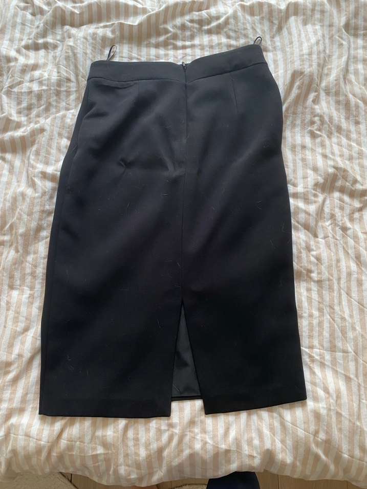 Düğmeli Siyah Kadın Blazer Ceket takım - Görsel 3