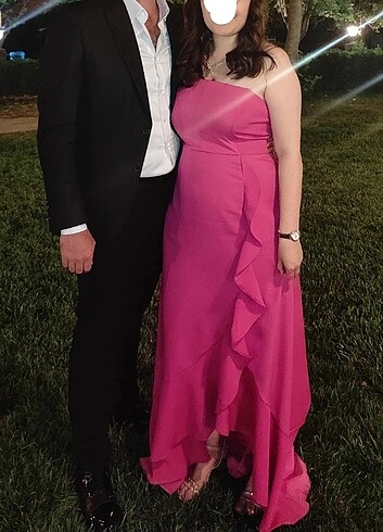 Fuşya abiye  - Görsel 4