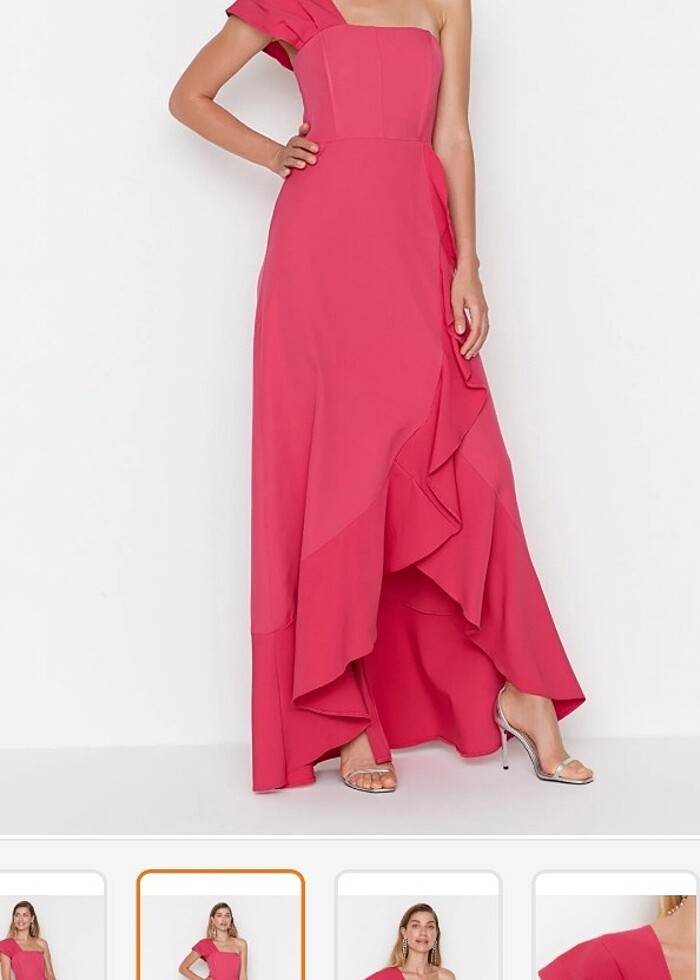 Fuşya abiye  - Görsel 2