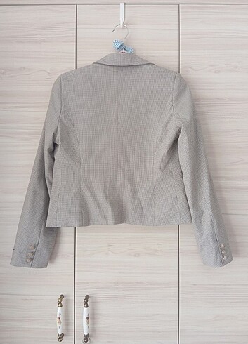 s Beden Kareli ceket/Blazer